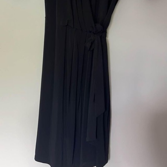 Ted baker rayon sz 1 wrap black dress - Picture 5 of 5